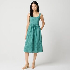 J. Crew Eyelet Midi Dress